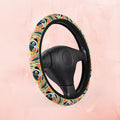 Pug Pattern Steering Wheel Cover | Cute Pug Car Accessory, Pug Mom Dad Decor