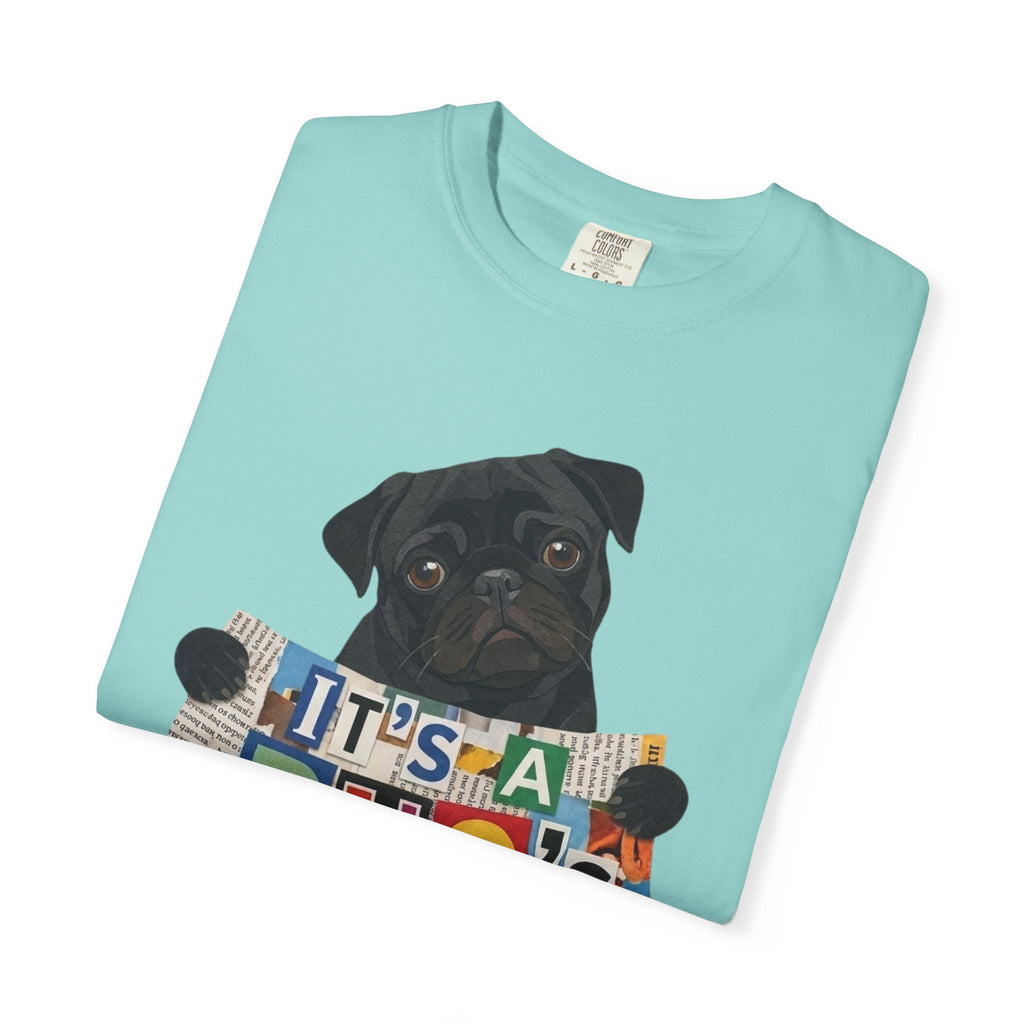 Cute Black Pug Mom T-Shirt | 90s Retro Pug Tee