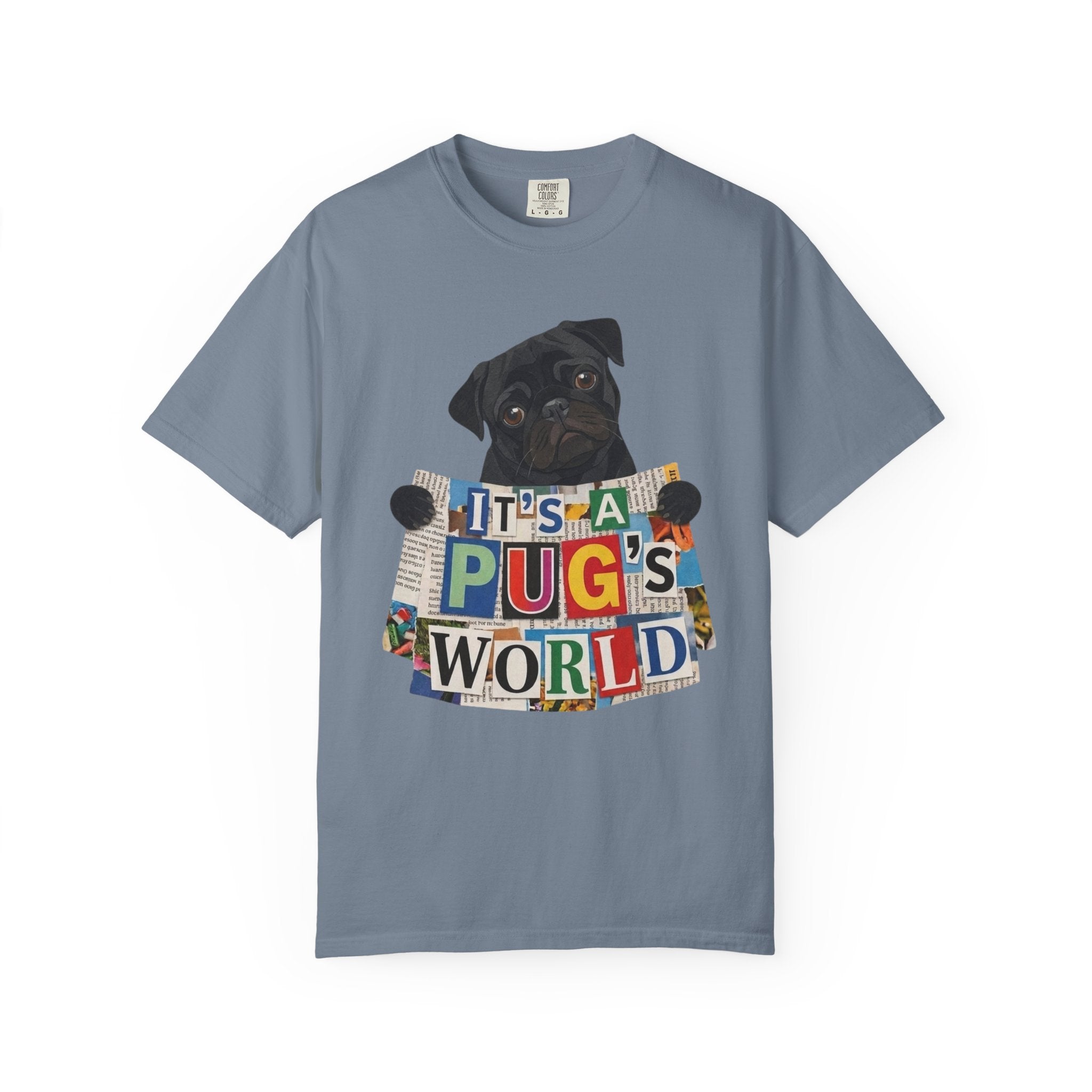 Cute Black Pug Mom T-Shirt | 90s Retro Pug Tee