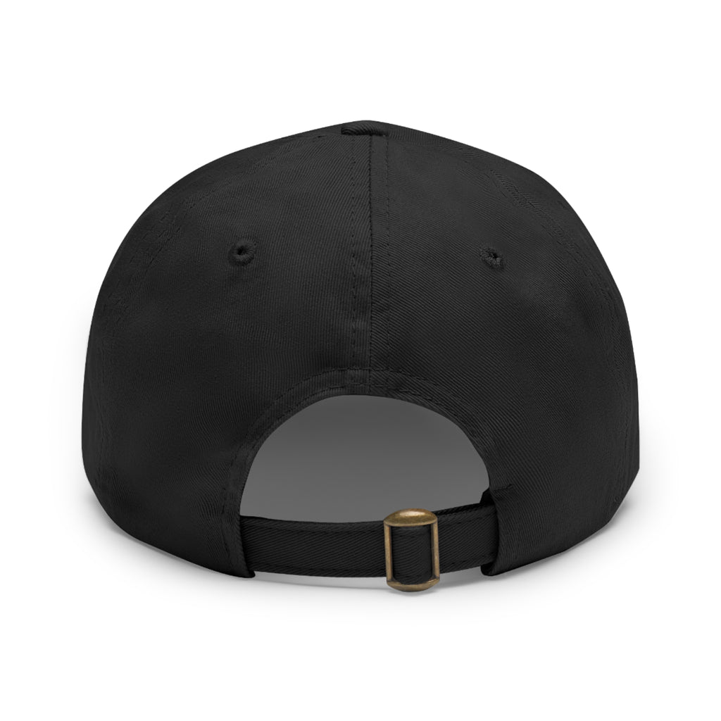 Pugfather Leather Patch Dad Hat | Pug Dad Cap, Fathers Day Pug Design