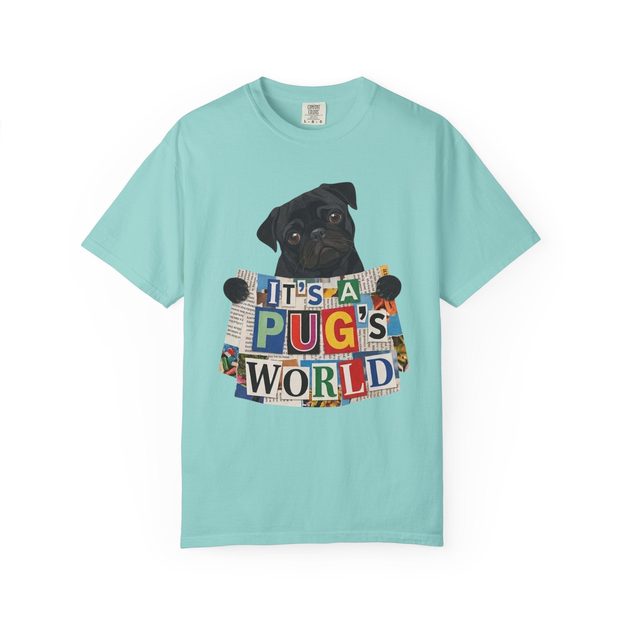 Cute Black Pug Mom T-Shirt | 90s Retro Pug Tee