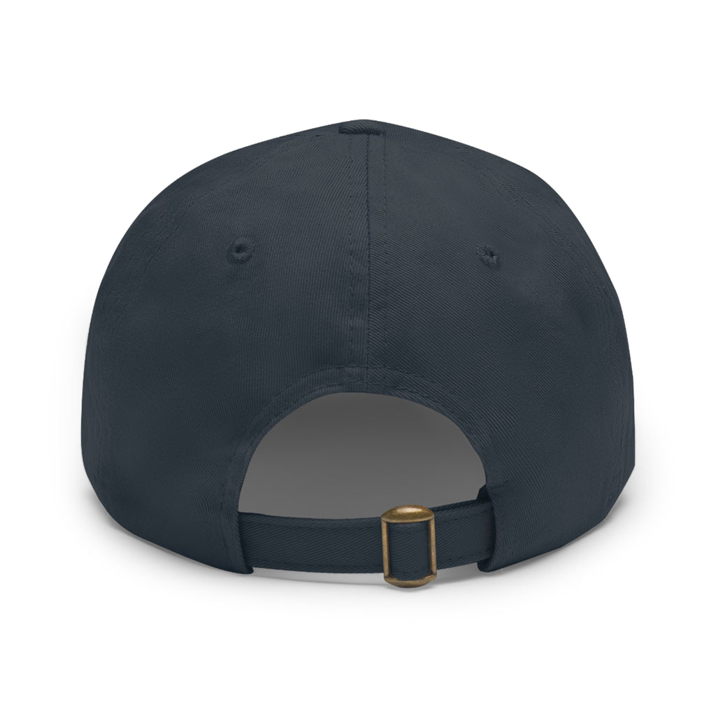 Pugfather Leather Patch Dad Hat | Pug Dad Cap, Fathers Day Pug Design