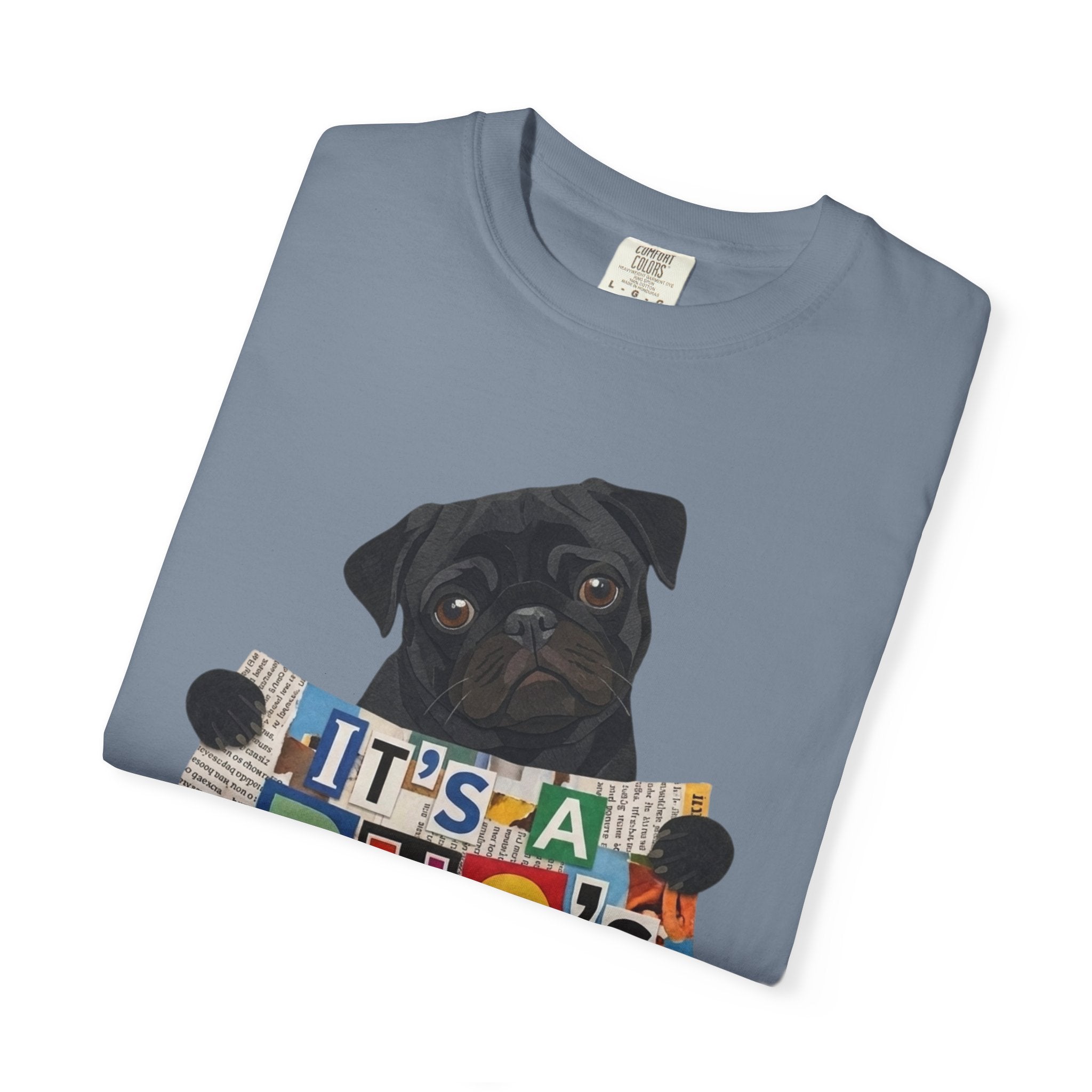 Cute Black Pug Mom T-Shirt | 90s Retro Pug Tee