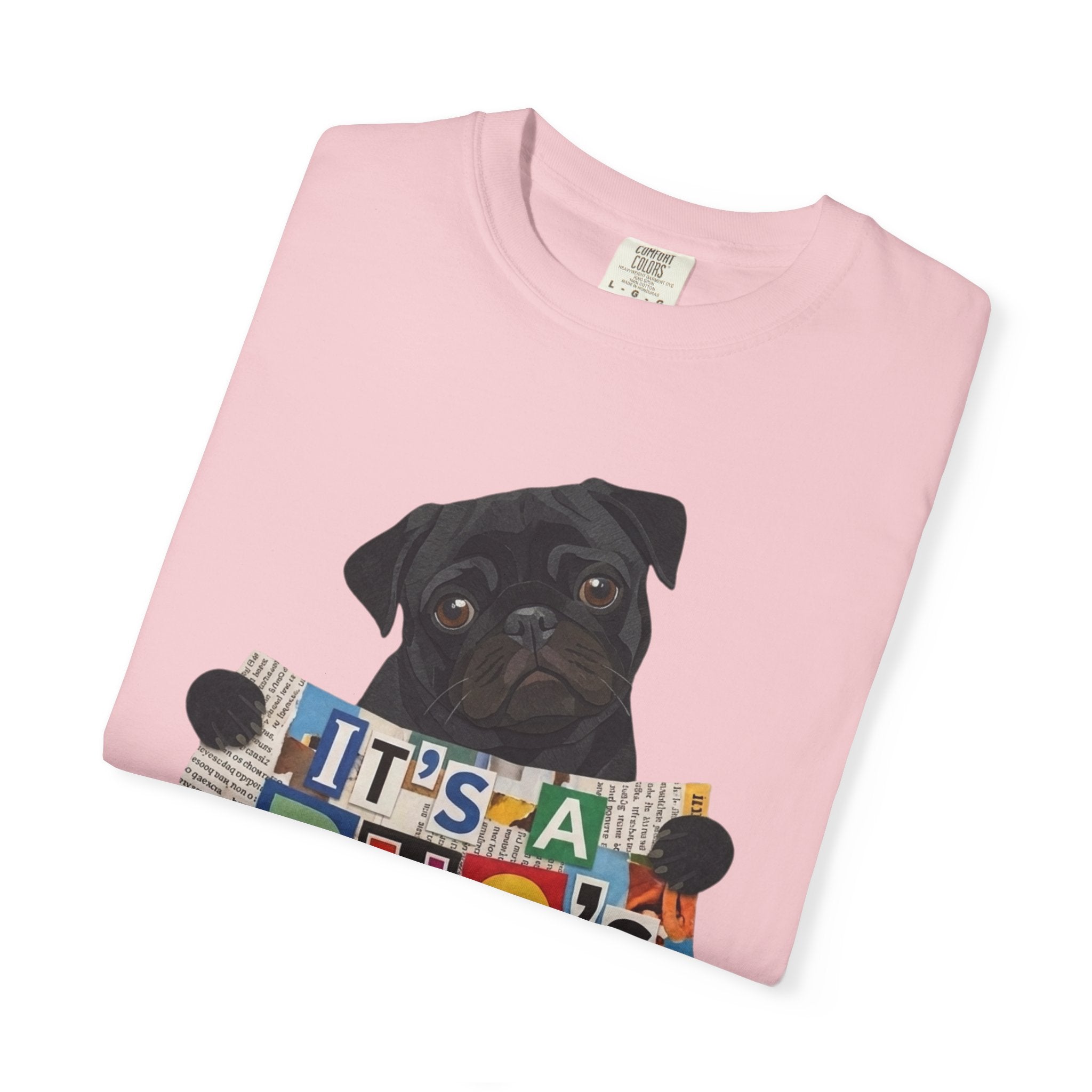 Cute Black Pug Mom T-Shirt | 90s Retro Pug Tee
