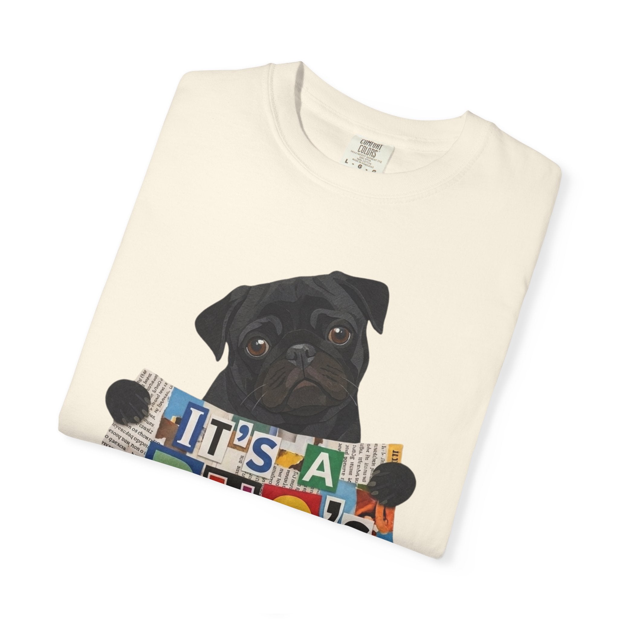 Cute Black Pug Mom T-Shirt | 90s Retro Pug Tee