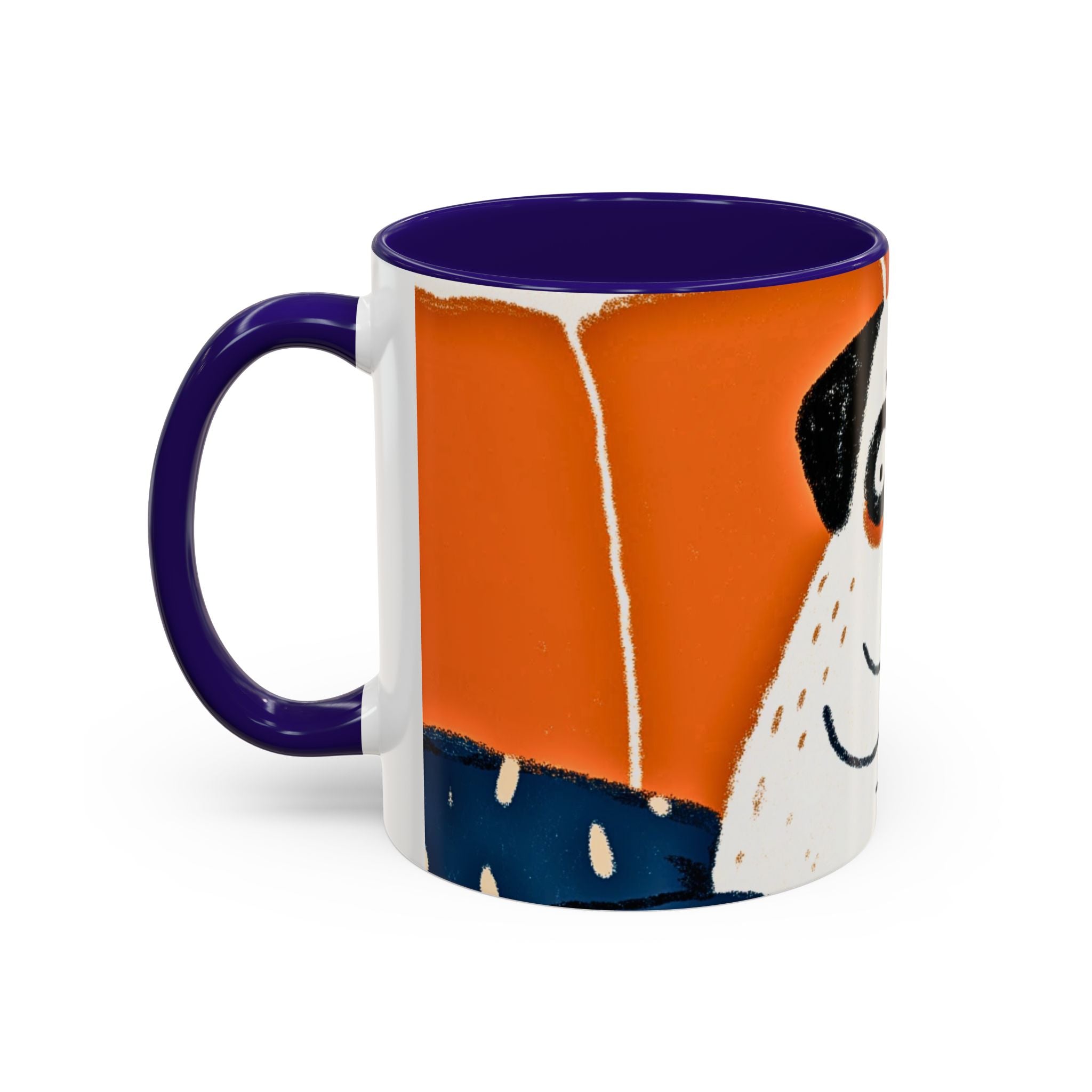 Vintage art Pug mug cup, pug Illustration Mug 11oz 15oz | Pug Mama Pug Dad Coffee Cup