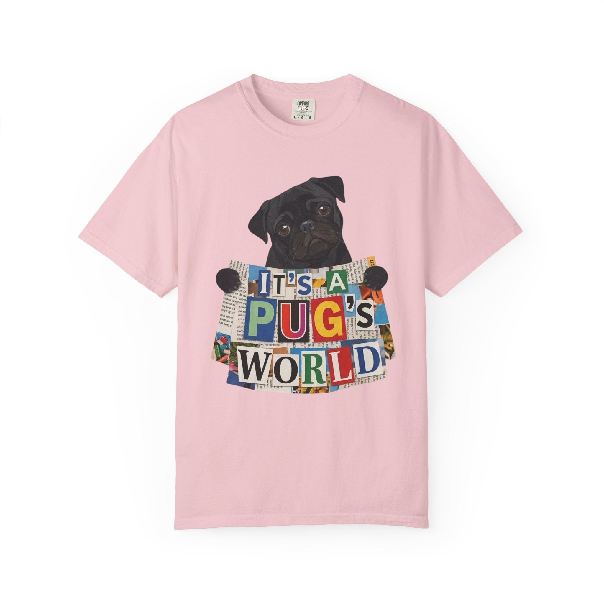 Cute Black Pug Mom T-Shirt | 90s Retro Pug Tee