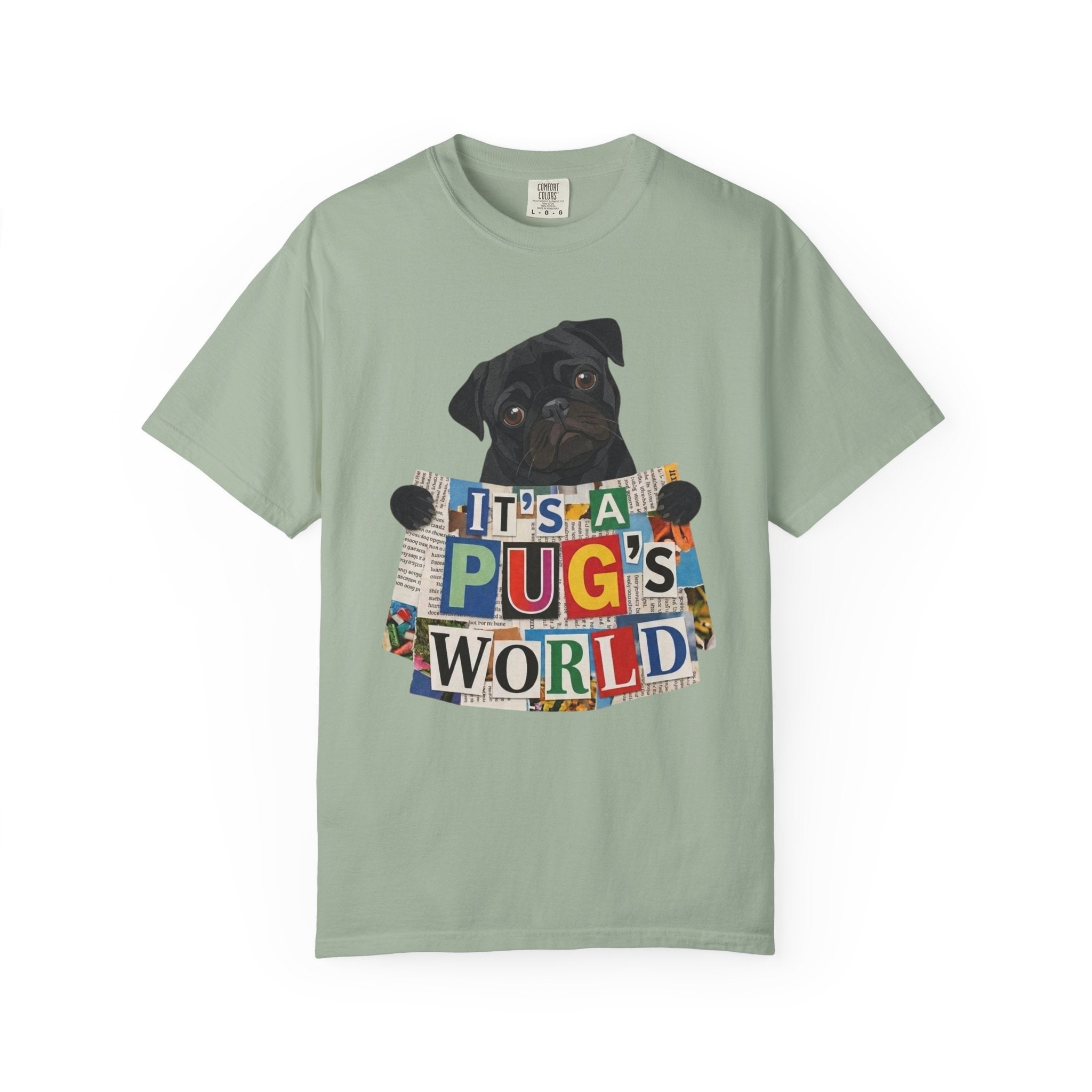 Cute Black Pug Mom T-Shirt | 90s Retro Pug Tee