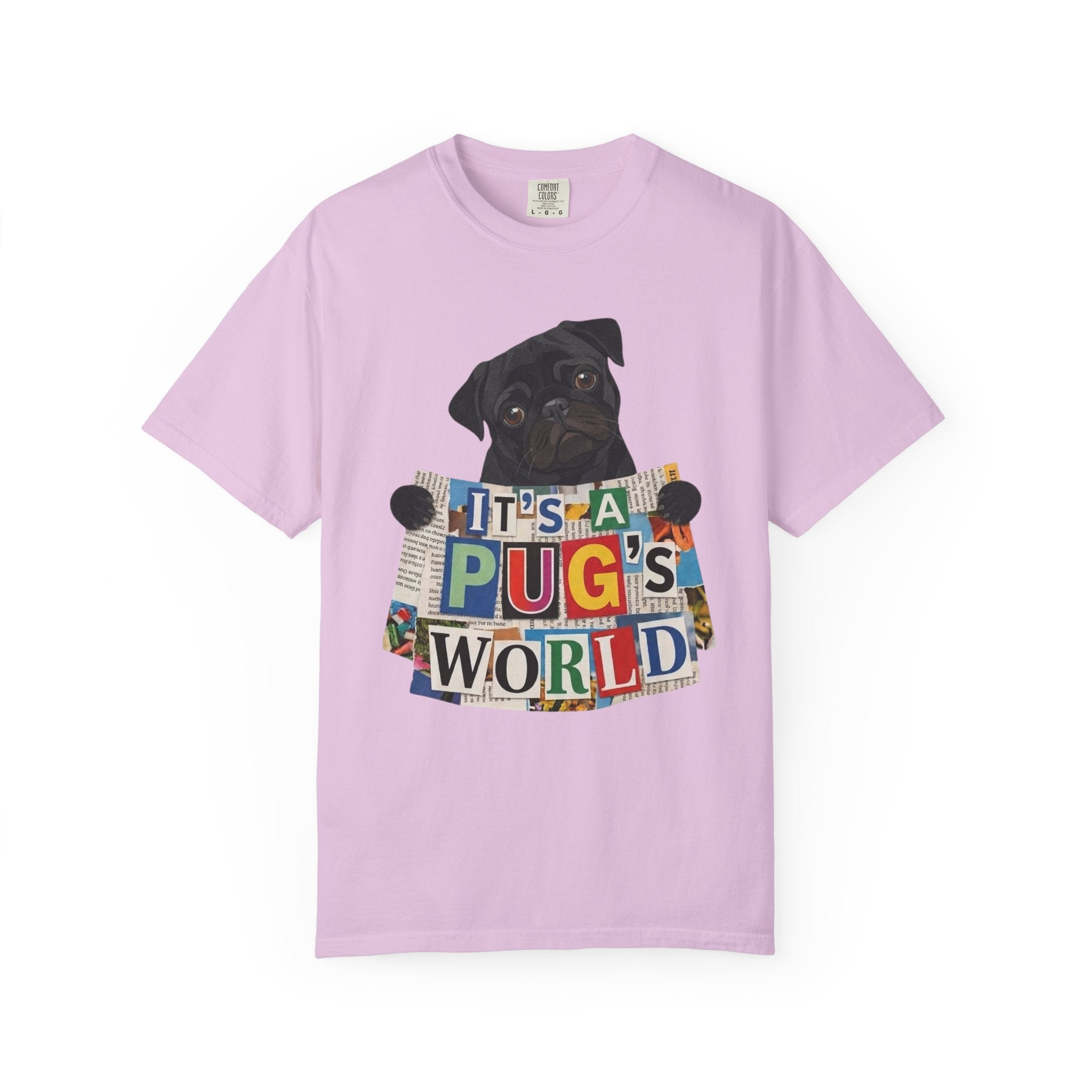 Cute Black Pug Mom T-Shirt | 90s Retro Pug Tee