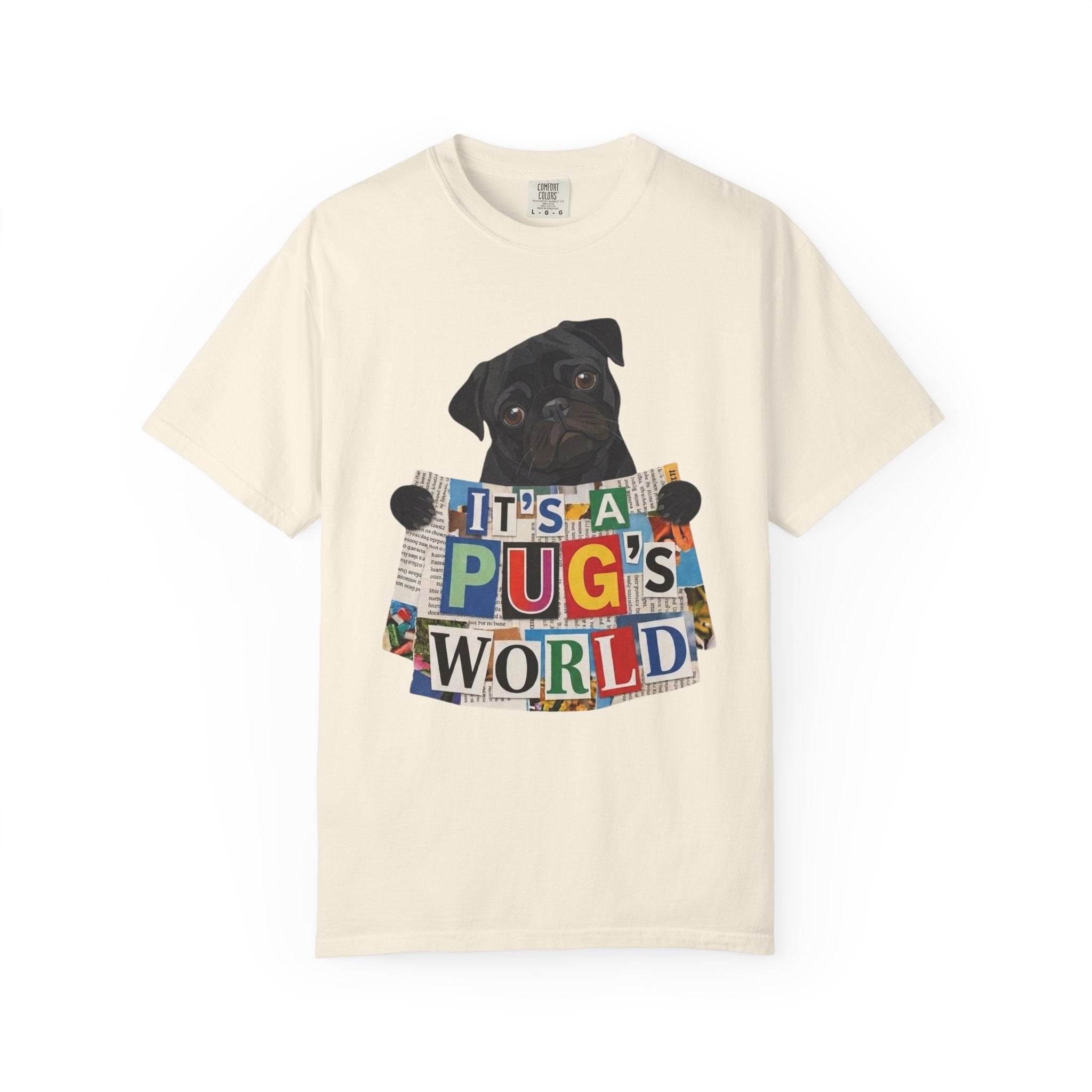 Cute Black Pug Mom T-Shirt | 90s Retro Pug Tee