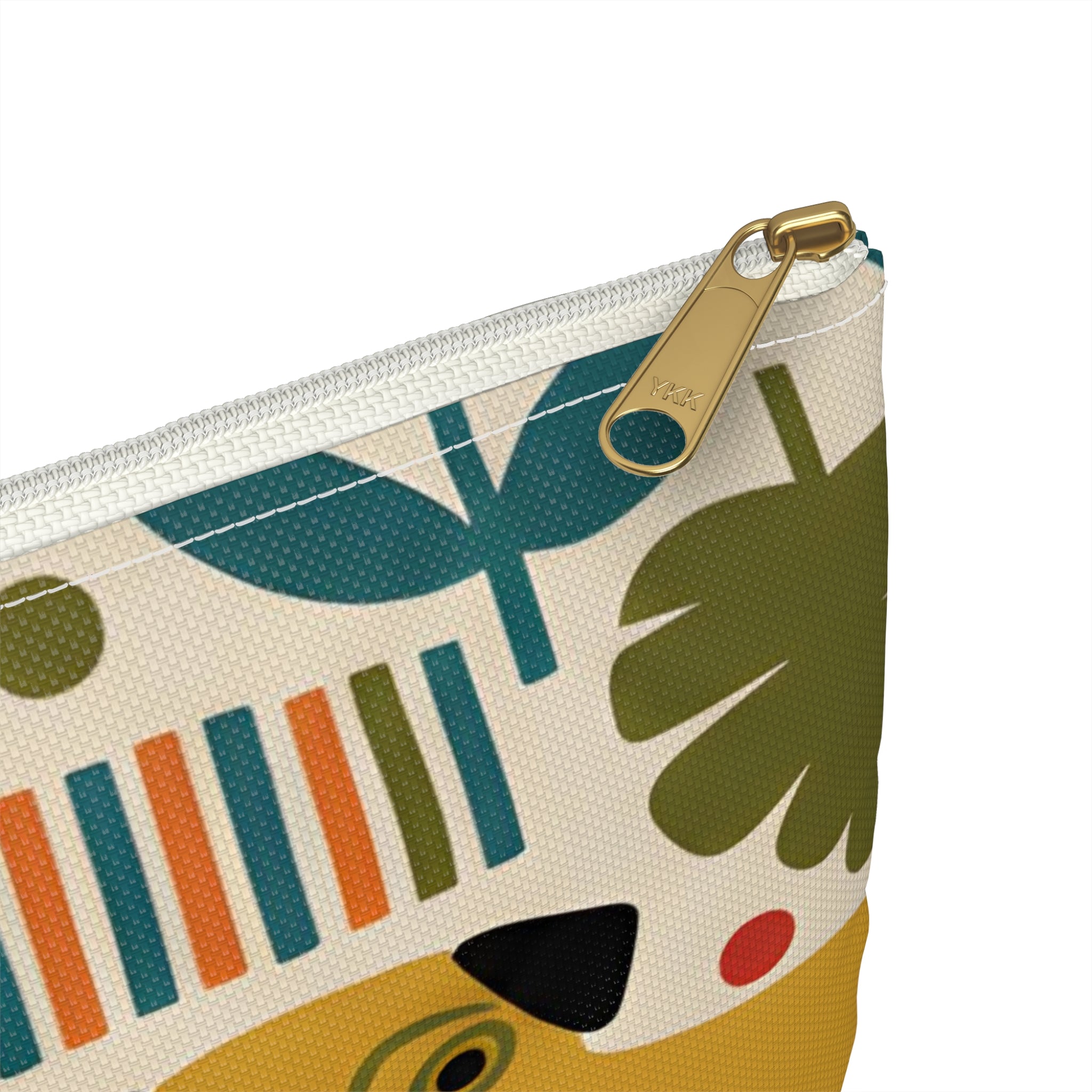 Retro Floral Pugs Pouch | Colorful Dog Accessory Pouch