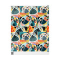 Funny Pug Faces Wrapping Papers | Scandinavian Midcentury Dog Pattern