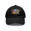 Pugfather Leather Patch Dad Hat | Pug Dad Cap, Fathers Day Pug Design
